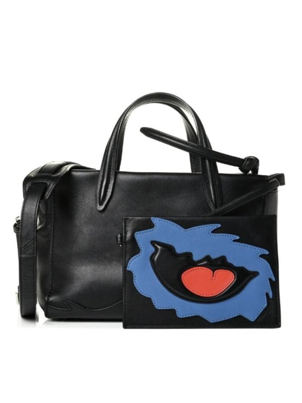 NWT 3.1 Phillip Lim Ames Small Patchwork Satchel (color: black)